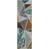 Piper Looms Mayfield Geometric AMF1039 Gray Machine Washable Area Rug Runner Main Image