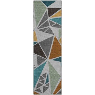 Piper Looms Mayfield Geometric AMF1039 Gray Machine Washable Area Rug Runner Main Image