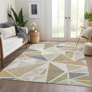 Piper Looms Mayfield Geometric AMF1039 Ivory Machine Washable Area Rug Lifestyle Image Feature