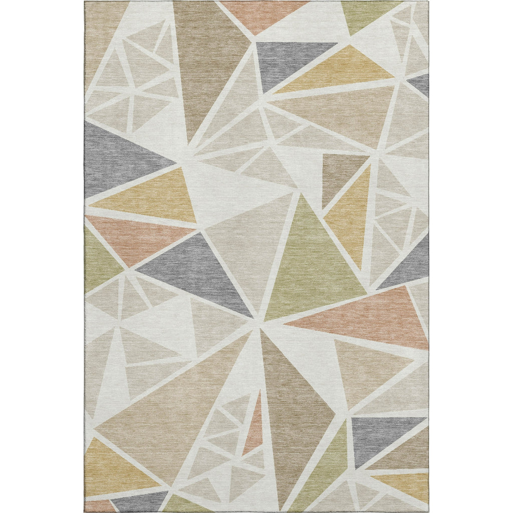 Piper Looms Mayfield Geometric AMF1039 Ivory Machine Washable Area Rug main image