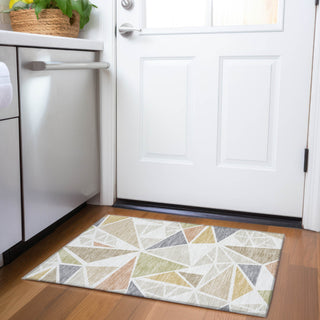 Piper Looms Mayfield Geometric AMF1039 Ivory Machine Washable Area Rug Scatter Lifestyle Image Feature
