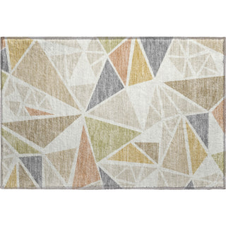Piper Looms Mayfield Geometric AMF1039 Ivory Machine Washable Area Rug Scatter Main Image