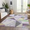 Piper Looms Mayfield Geometric AMF1039 Lavender Machine Washable Area Rug Lifestyle Image Feature