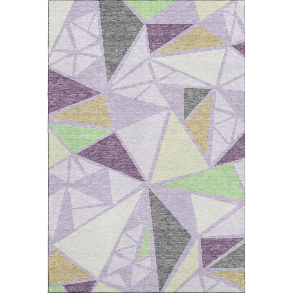 Piper Looms Mayfield Geometric AMF1039 Lavender Machine Washable Area Rug main image