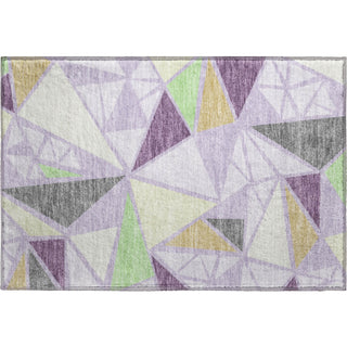 Piper Looms Mayfield Geometric AMF1039 Lavender Machine Washable Area Rug Scatter Main Image