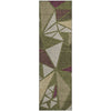 Piper Looms Mayfield Geometric AMF1039 Olive Machine Washable Area Rug Runner Main Image