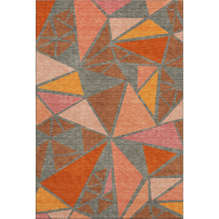 Piper Looms Mayfield Geometric AMF1039 Rust Machine Washable Area Rug main image