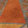 Piper Looms Mayfield Geometric AMF1039 Rust Machine Washable Area Rug Swatch Image
