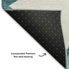 Piper Looms Mayfield Geometric AMF1039 Teal Machine Washable Area Rug Backing Image