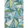 Piper Looms Mayfield Geometric AMF1039 Teal Machine Washable Area Rug main image