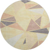 Piper Looms Mayfield Geometric AMF1039 Wheat Machine Washable Area Rug Round Main Image