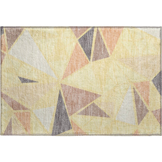 Piper Looms Mayfield Geometric AMF1039 Wheat Machine Washable Area Rug Scatter Main Image