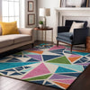 Piper Looms Mayfield Geometric AMF1039 White Machine Washable Area Rug Lifestyle Image Feature