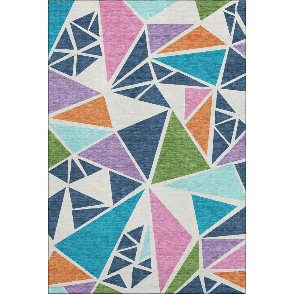Piper Looms Mayfield Geometric AMF1039 White Machine Washable Area Rug main image