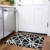 Piper Looms Mayfield Geometric AMF1040 Black Machine Washable Area Rug Scatter Lifestyle Image Feature