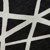 Piper Looms Mayfield Geometric AMF1040 Black Machine Washable Area Rug Swatch Image