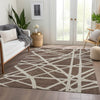 Piper Looms Mayfield Geometric AMF1040 Brown Machine Washable Area Rug Lifestyle Image Feature