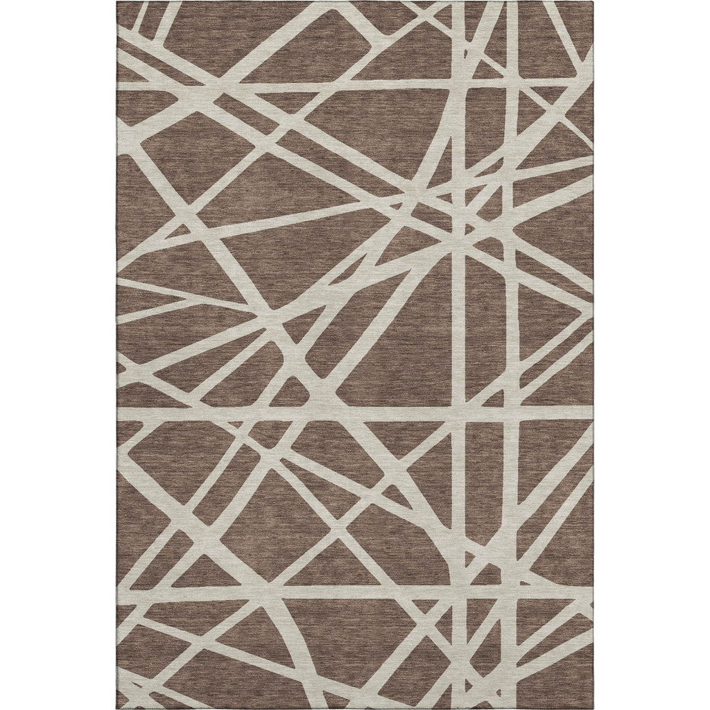 Piper Looms Mayfield Geometric AMF1040 Brown Machine Washable Area Rug main image