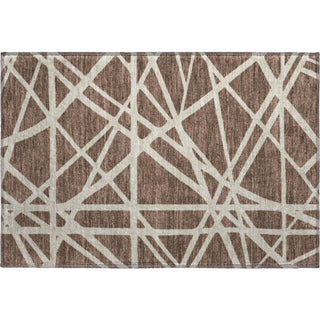 Piper Looms Mayfield Geometric AMF1040 Brown Machine Washable Area Rug Scatter Main Image