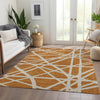Piper Looms Mayfield Geometric AMF1040 Copper Machine Washable Area Rug Lifestyle Image Feature