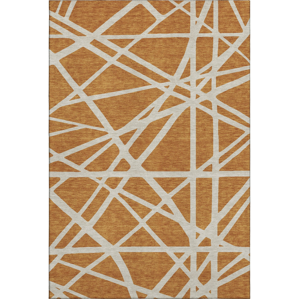 Piper Looms Mayfield Geometric AMF1040 Copper Machine Washable Area Rug main image