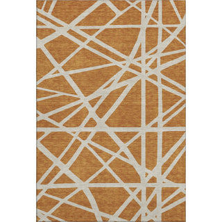 Piper Looms Mayfield Geometric AMF1040 Copper Machine Washable Area Rug main image