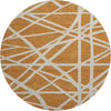 Piper Looms Mayfield Geometric AMF1040 Copper Machine Washable Area Rug Round Main Image