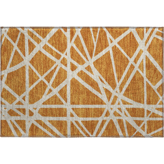 Piper Looms Mayfield Geometric AMF1040 Copper Machine Washable Area Rug Scatter Main Image