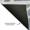 Piper Looms Mayfield Geometric AMF1040 Denim Machine Washable Area Rug Backing Image