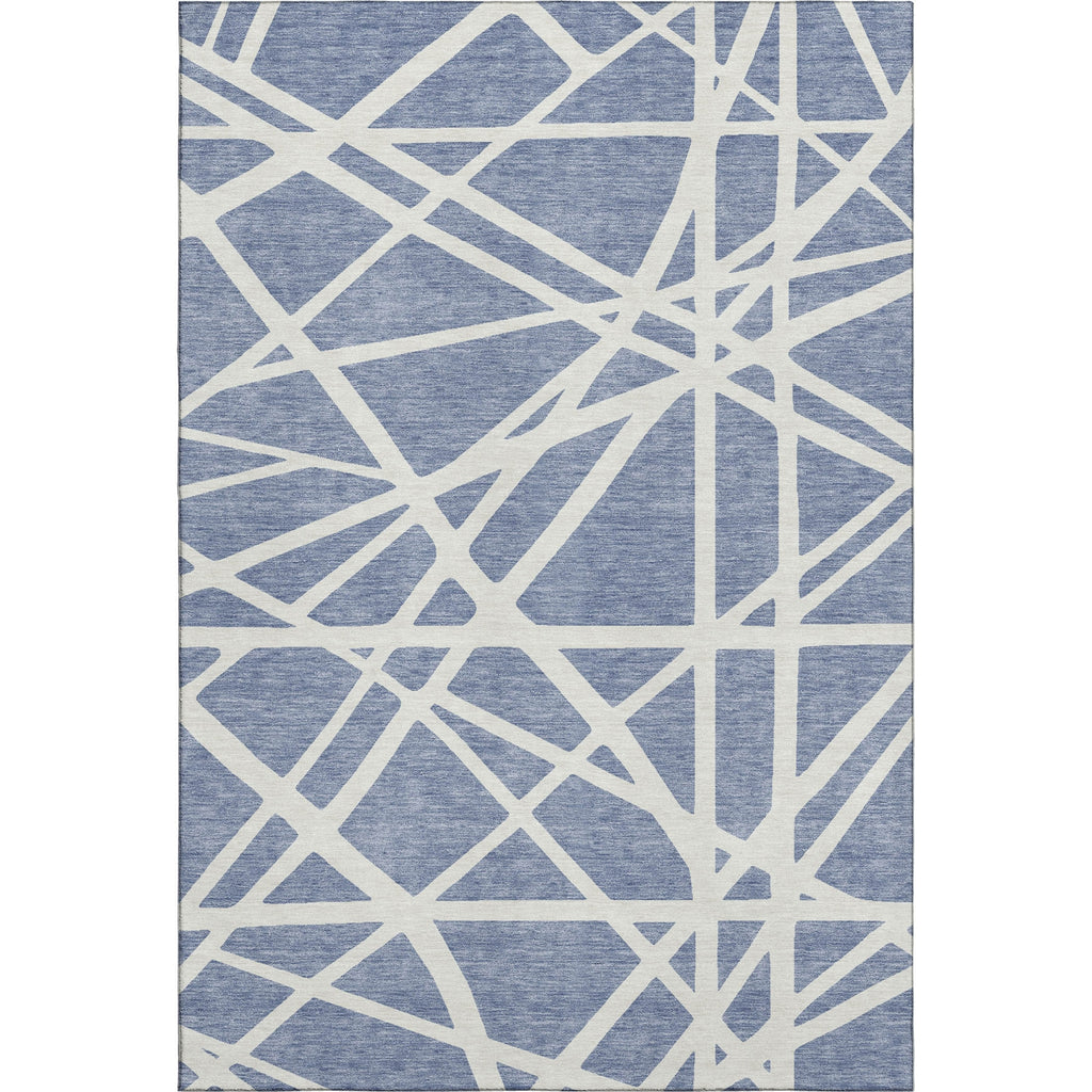 Piper Looms Mayfield Geometric AMF1040 Denim Machine Washable Area Rug main image