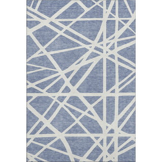 Piper Looms Mayfield Geometric AMF1040 Denim Machine Washable Area Rug main image