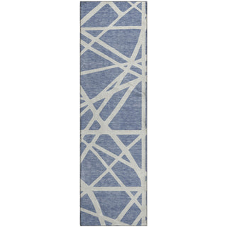 Piper Looms Mayfield Geometric AMF1040 Denim Machine Washable Area Rug Runner Main Image