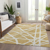 Piper Looms Mayfield Geometric AMF1040 Gold Machine Washable Area Rug Lifestyle Image Feature