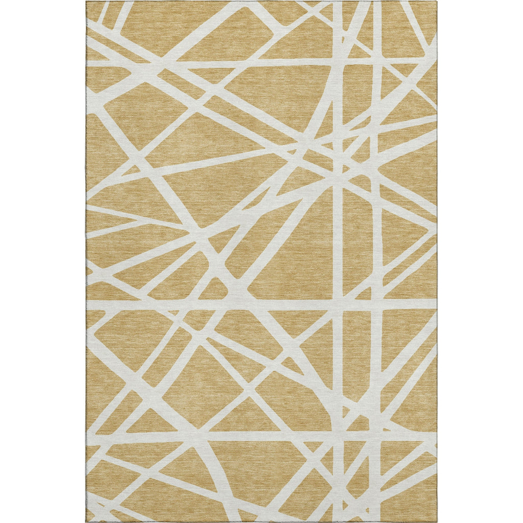 Piper Looms Mayfield Geometric AMF1040 Gold Machine Washable Area Rug main image