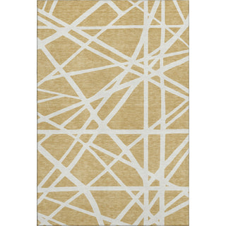 Piper Looms Mayfield Geometric AMF1040 Gold Machine Washable Area Rug main image