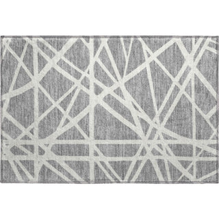 Piper Looms Mayfield Geometric AMF1040 Gray Machine Washable Area Rug Scatter Main Image