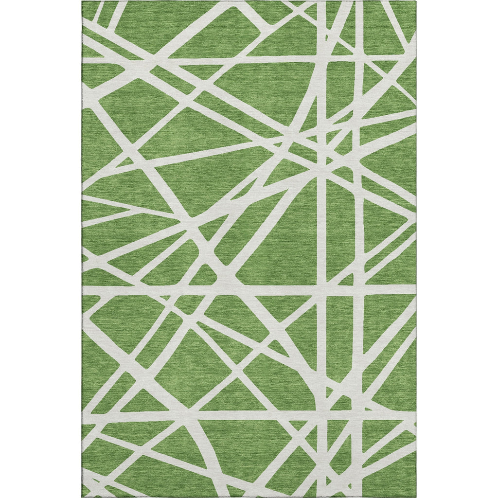 Piper Looms Mayfield Geometric AMF1040 Green Machine Washable Area Rug main image
