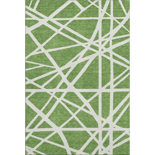 Piper Looms Mayfield Geometric AMF1040 Green Machine Washable Area Rug main image