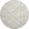 Piper Looms Mayfield Geometric AMF1040 Ivory Machine Washable Area Rug Round Main Image