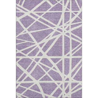 Piper Looms Mayfield Geometric AMF1040 Lavender Machine Washable Area Rug main image