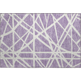 Piper Looms Mayfield Geometric AMF1040 Lavender Machine Washable Area Rug Scatter Main Image