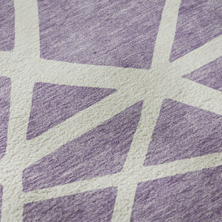 Piper Looms Mayfield Geometric AMF1040 Lavender Machine Washable Area Rug Swatch Image
