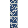 Piper Looms Mayfield Geometric AMF1040 Navy Machine Washable Area Rug Runner Main Image
