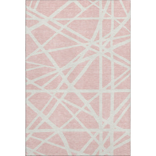 Piper Looms Mayfield Geometric AMF1040 Pink Machine Washable Area Rug main image