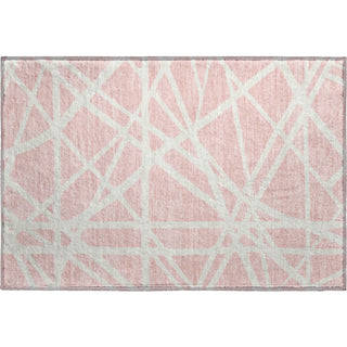 Piper Looms Mayfield Geometric AMF1040 Pink Machine Washable Area Rug Scatter Main Image