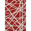 Piper Looms Mayfield Geometric AMF1040 Red Machine Washable Area Rug main image