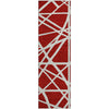 Piper Looms Mayfield Geometric AMF1040 Red Machine Washable Area Rug Runner Main Image