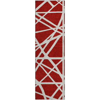 Piper Looms Mayfield Geometric AMF1040 Red Machine Washable Area Rug Runner Main Image