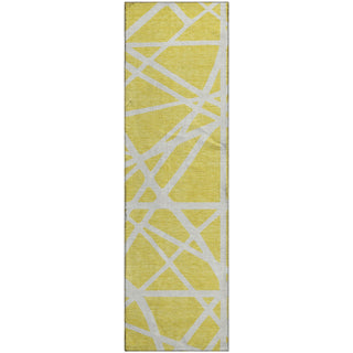 Piper Looms Mayfield Geometric AMF1040 Yellow Machine Washable Area Rug Runner Main Image