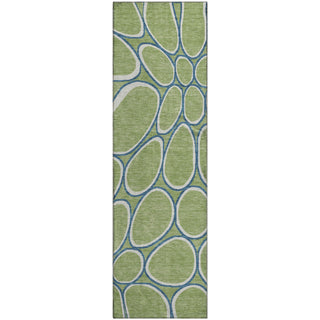 Piper Looms Mayfield Circles AMF1041 Aloe Machine Washable Area Rug Runner Main Image